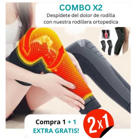 Rodillera Larga Elástica Ajustable PRO Walkern™ + 1 EXTRA GRATIS!
