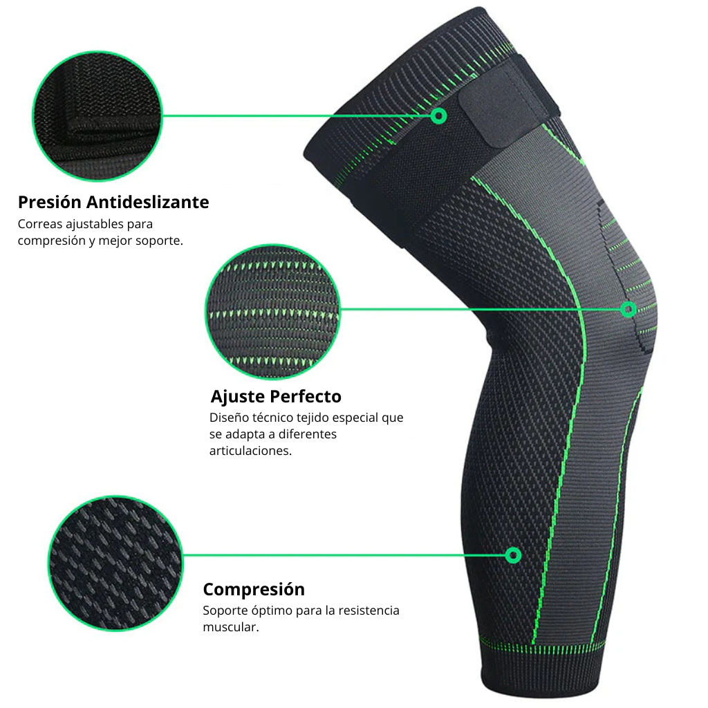 Rodillera Larga Elástica Ajustable PRO Walkern™ + 1 EXTRA GRATIS!