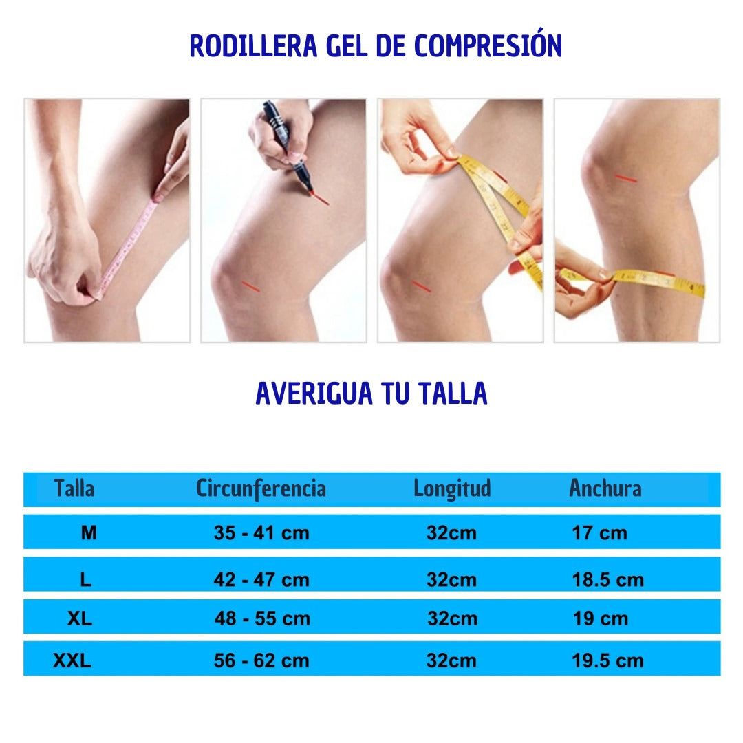 Rodillera 2x1 gel de compresión